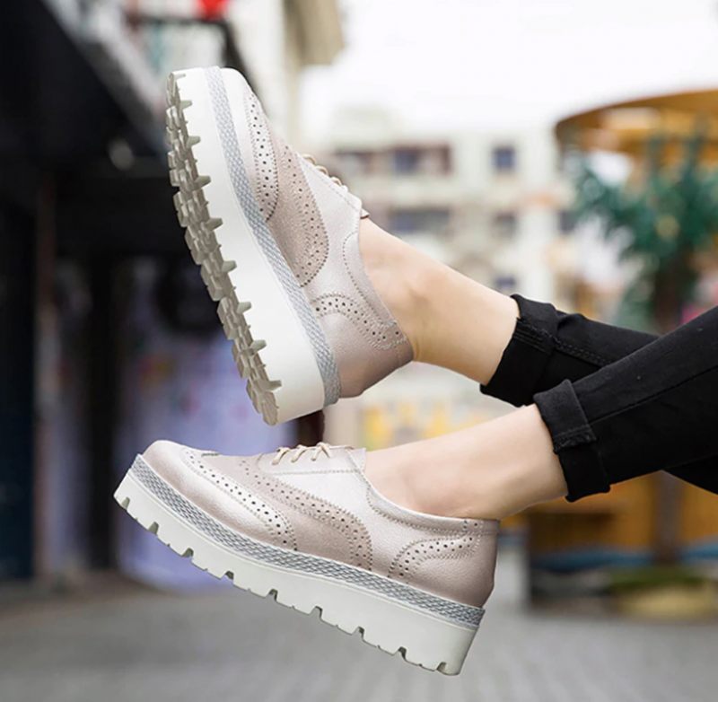 Amaru Oxford Skor För Kvinnor - Silver