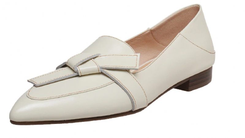 Amau Dam Loafer Läderskor - Beige