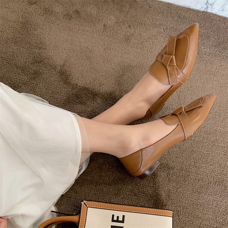Amau Dam Loafer Läderskor - Beige