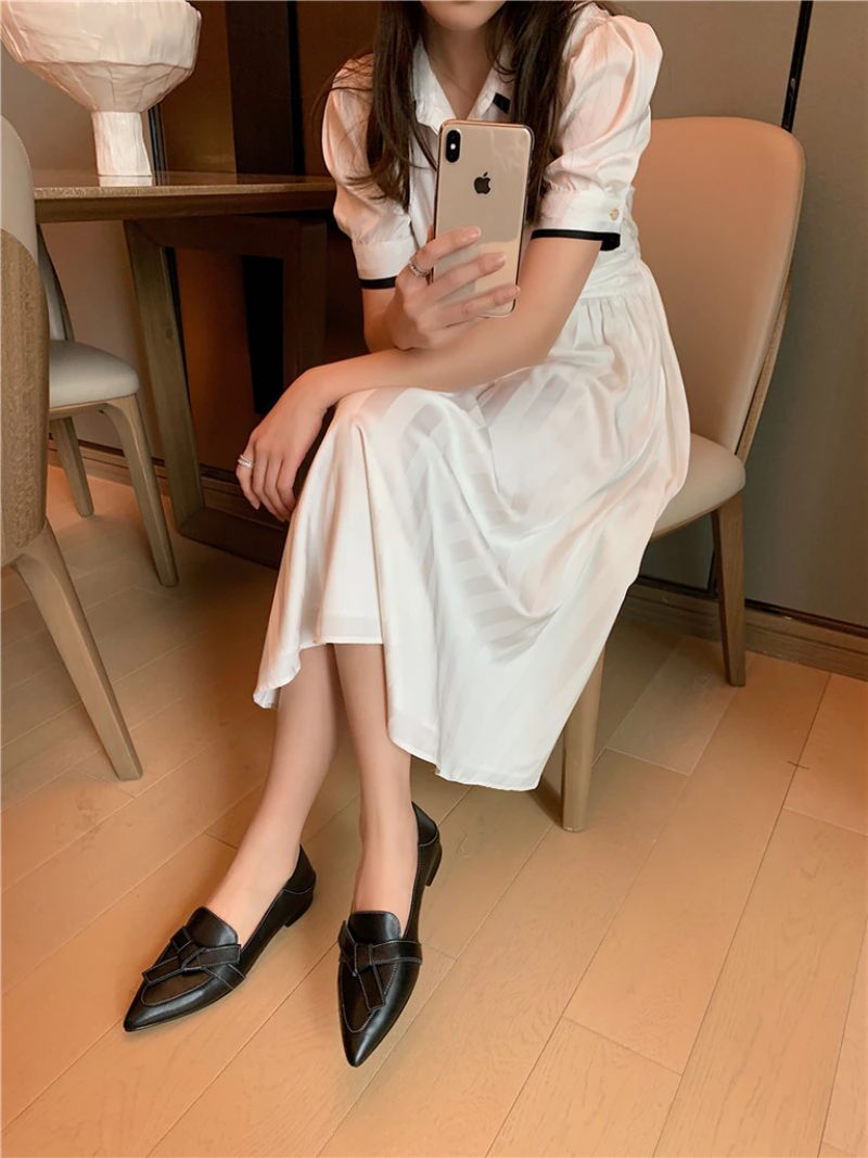 Amau Dam Loafer Läderskor - Beige