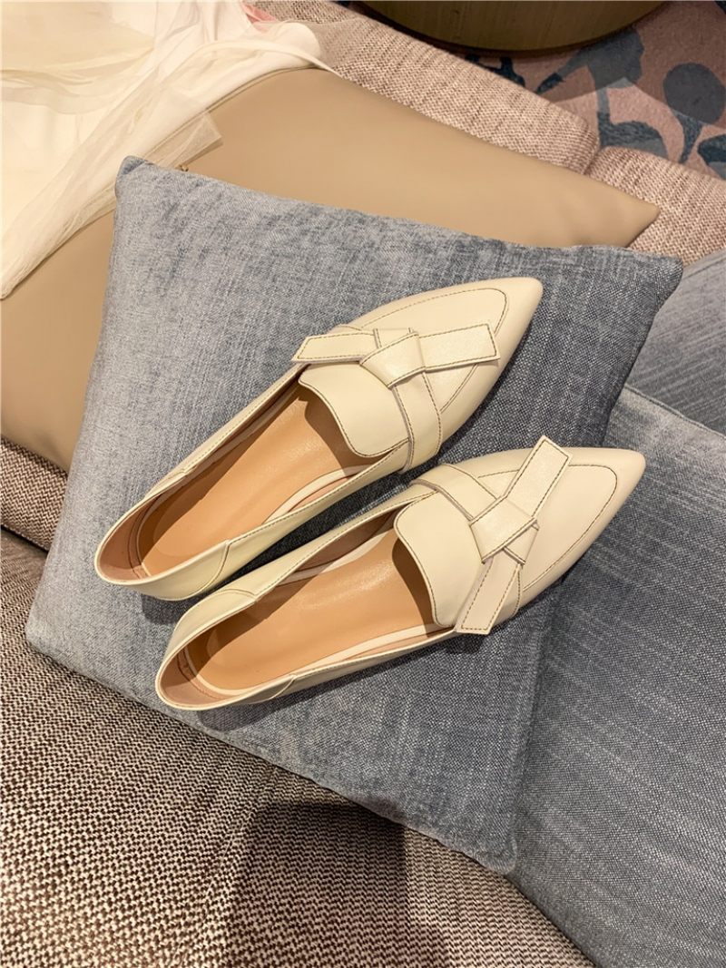 Amau Dam Loafer Läderskor - Beige