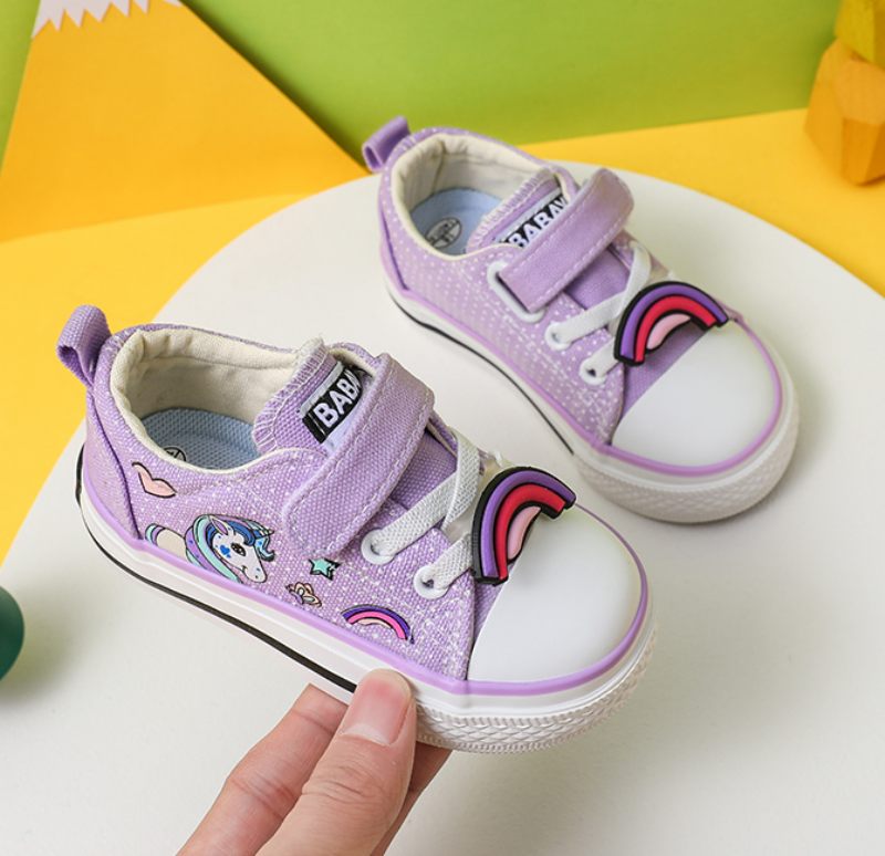 Amelia Baby Flickor Casual Sneaker - Lila