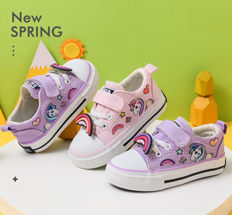Amelia Baby Flickor Casual Sneaker - Lila