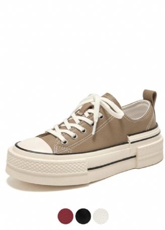 Amelia Läder Sneakers I Plattform För Kvinnor