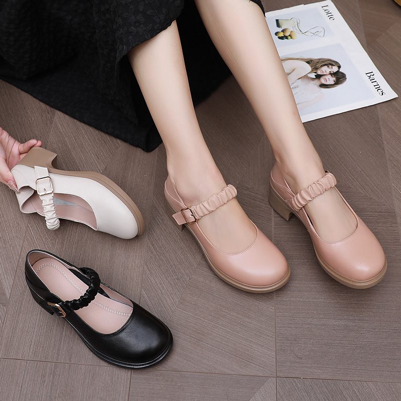 Amelia Round Toe Pumps För Kvinnor - Aprikos