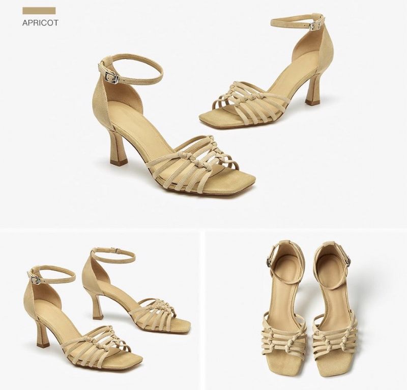 Amelia Sandal För Damklackar - Ljusgrön
