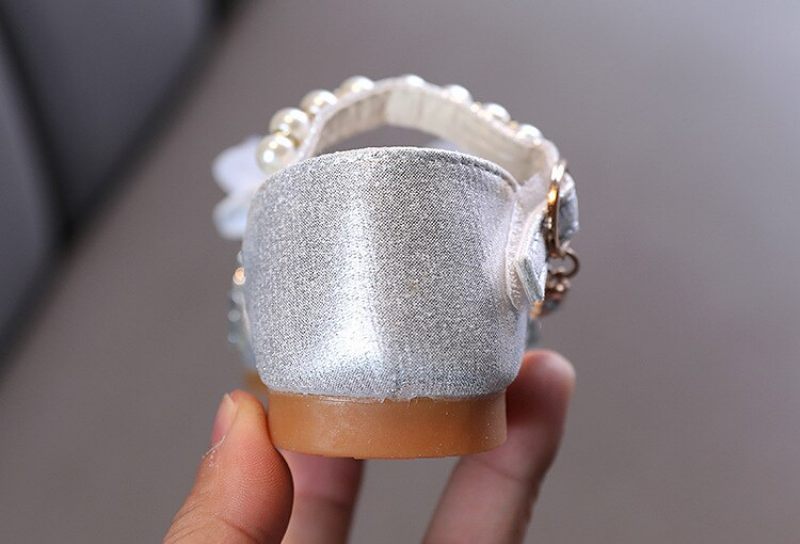 Anabella Platta Flickskor - Silver