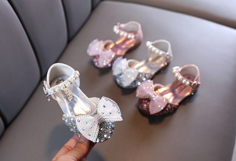 Anabella Platta Flickskor - Silver