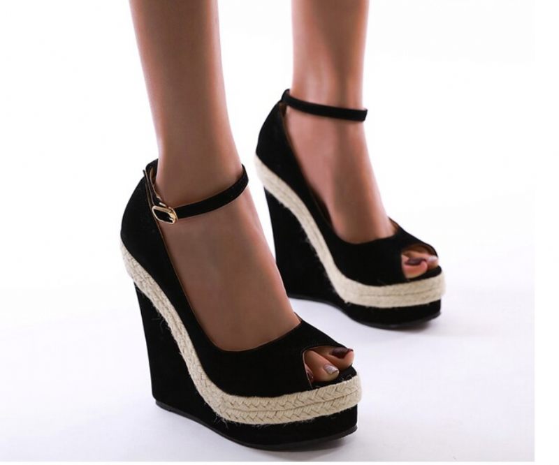 Andalucita Wedges - Svart