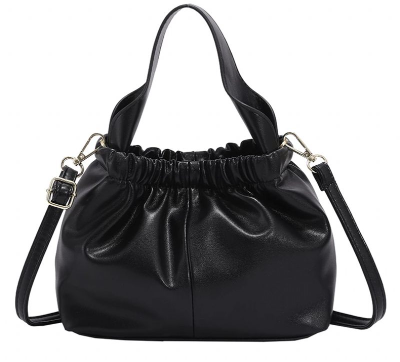 Andalux Small Crossbody-handväska I Läder För Kvinnor - Svart