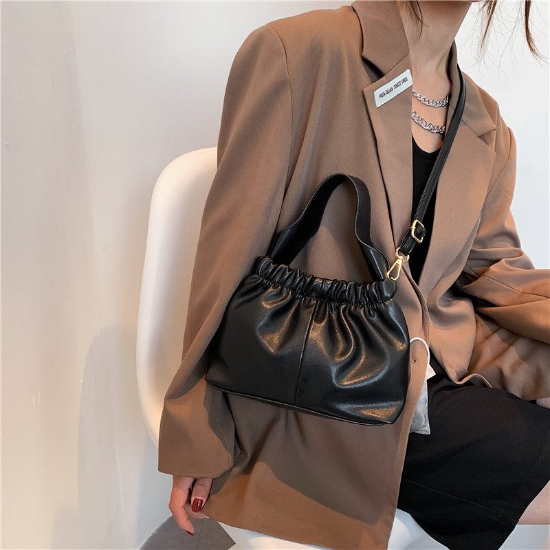 Andalux Small Crossbody-handväska I Läder För Kvinnor - Svart