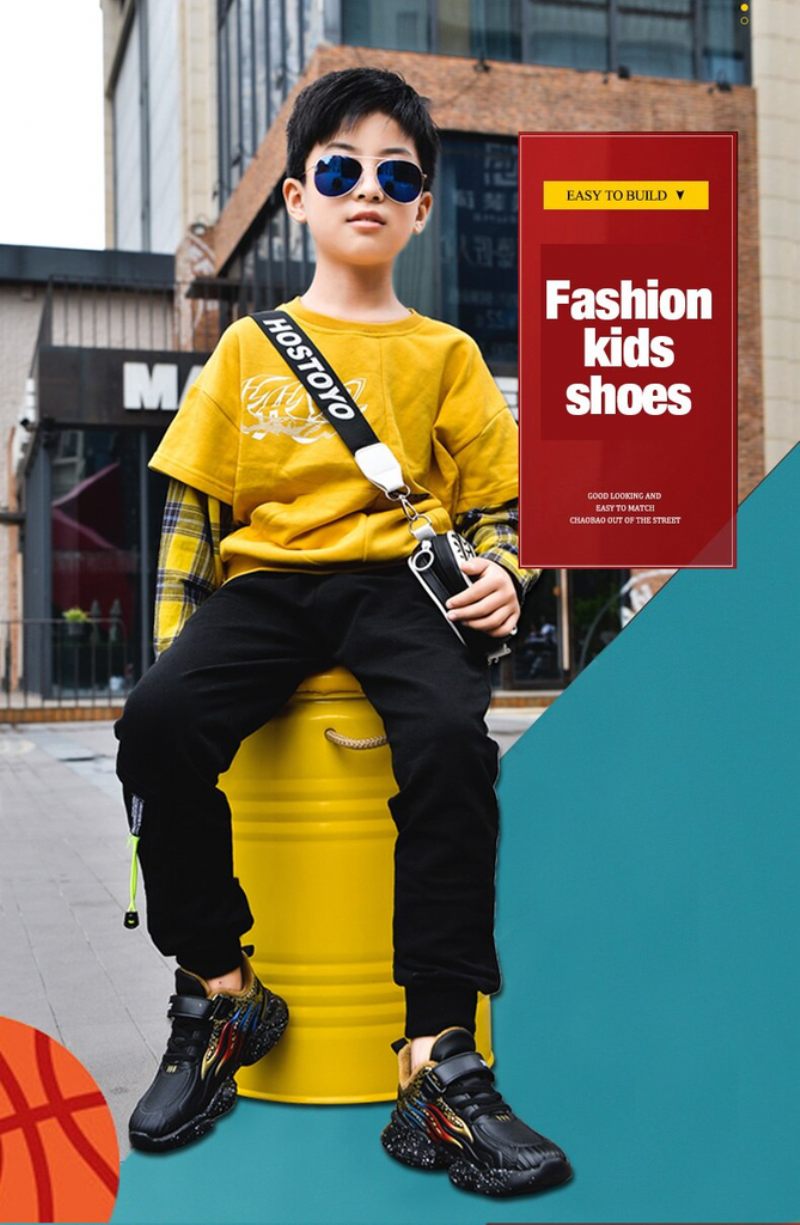 Andres Pojkar Casual Sneaker - Svart päls