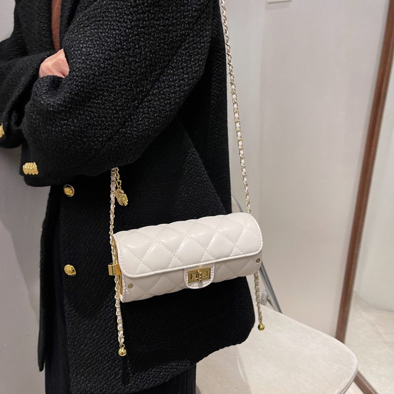 Andry Mini Handväska I Läderdesign För Kvinnor - Beige