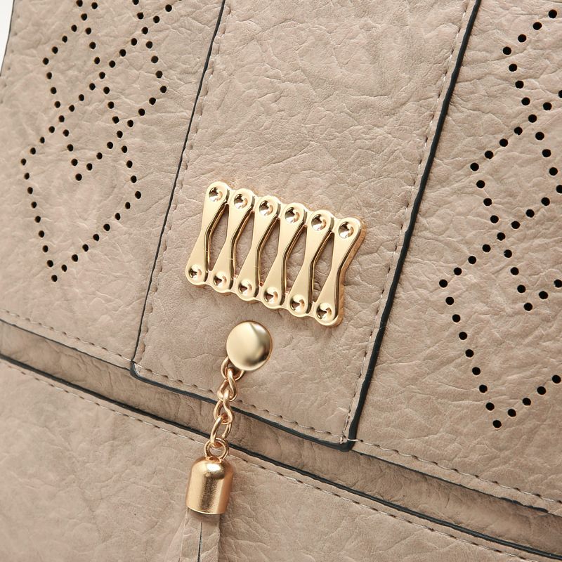 Angeles Designer Lyxhandväska För Kvinnor - Beige