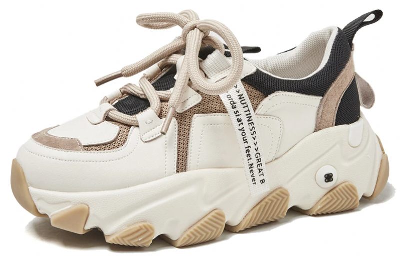 Angelis Platt Sneaker För Kvinnor - Aprikos