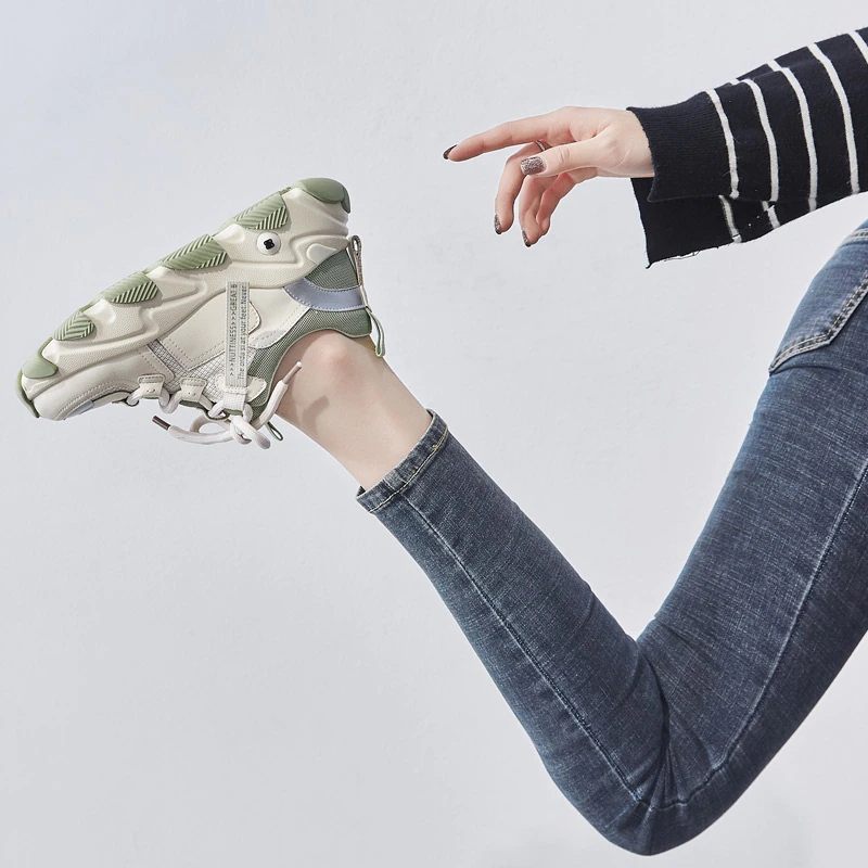 Angelis Platt Sneaker För Kvinnor - Aprikos