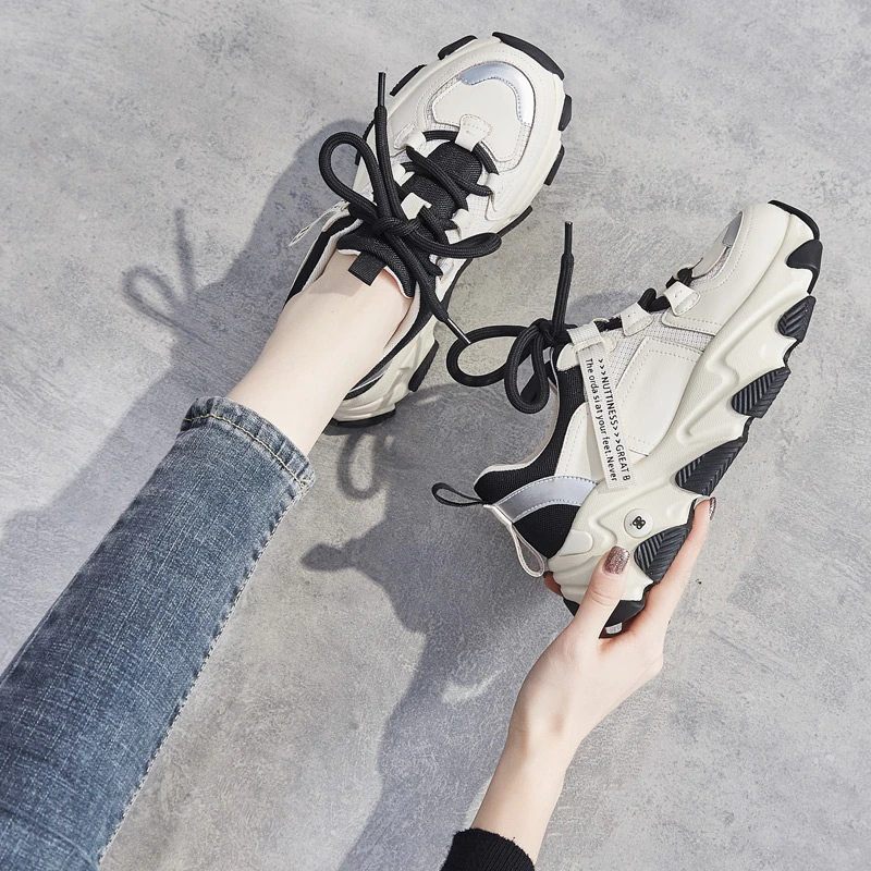 Angelis Platt Sneaker För Kvinnor - Aprikos