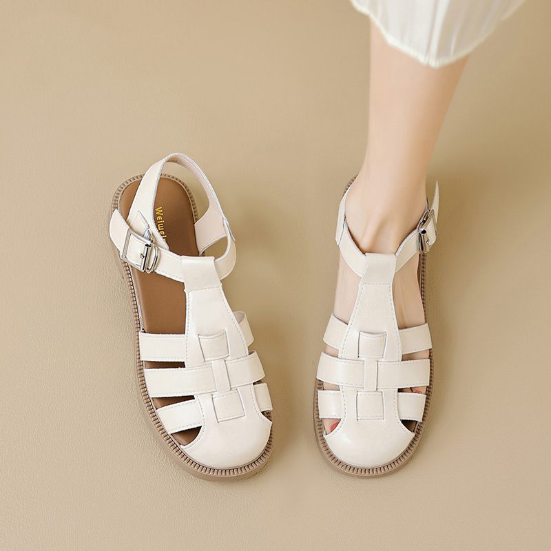 Angi Sommargladiatorsandaler För Kvinnor - Beige