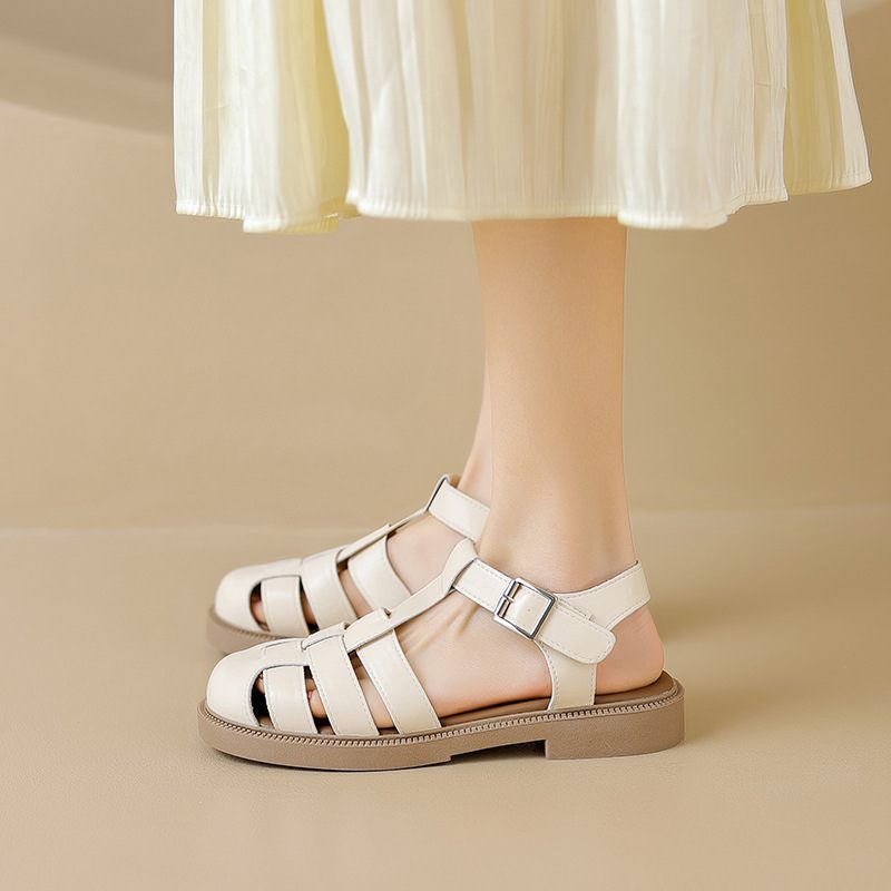 Angi Sommargladiatorsandaler För Kvinnor - Beige
