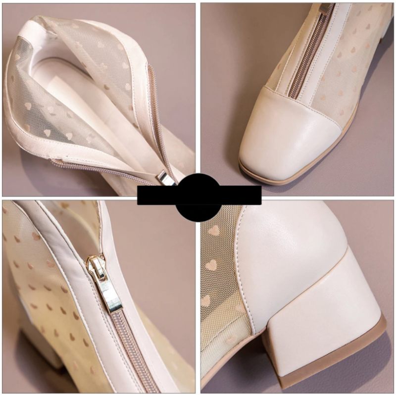 Angie Booties Ankellängd - Beige