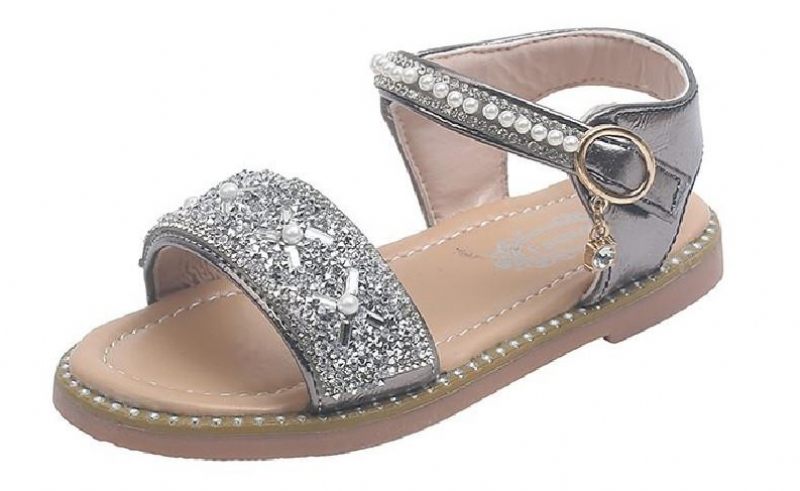 Angie Flickor Klänning Sandal - Silver