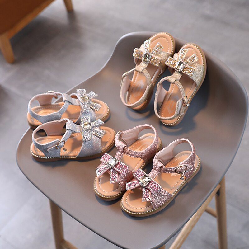Angie Flickor Klänning Sandal - Silver
