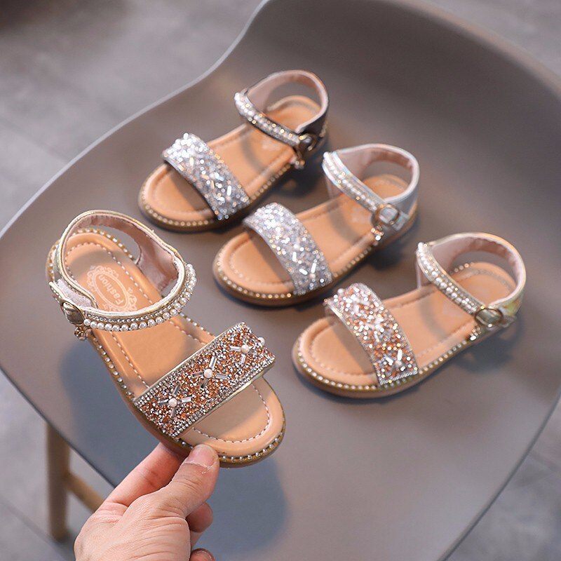 Angie Flickor Klänning Sandal - Silver