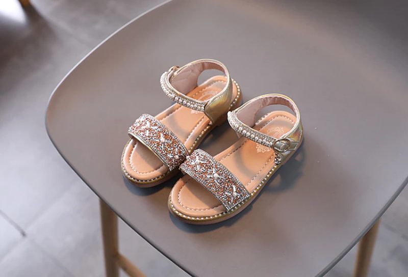 Angie Flickor Klänning Sandal - Silver