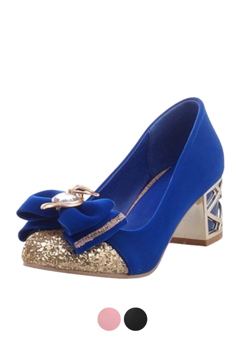 Anita Lyxiga Pumps Med Mellanklackade Damer