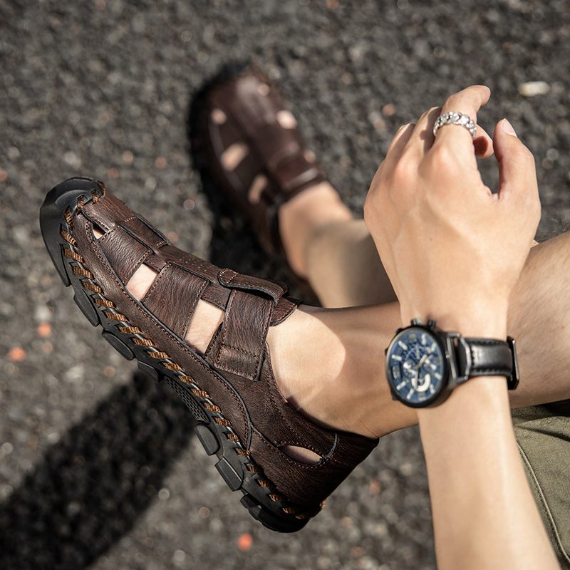 Anselmo Casual Sandaler För Män - Kaffe