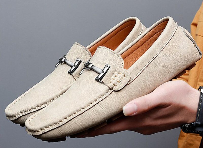 Anthuan Loafers Lyxiga Skor För Män - Beige