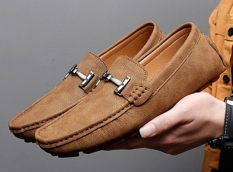 Anthuan Loafers Lyxiga Skor För Män - Beige