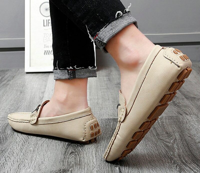 Anthuan Loafers Lyxiga Skor För Män - Beige