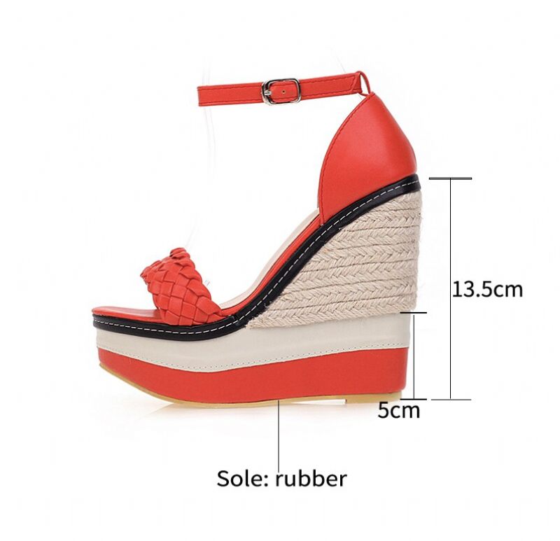 Antigua Wedges - Röd
