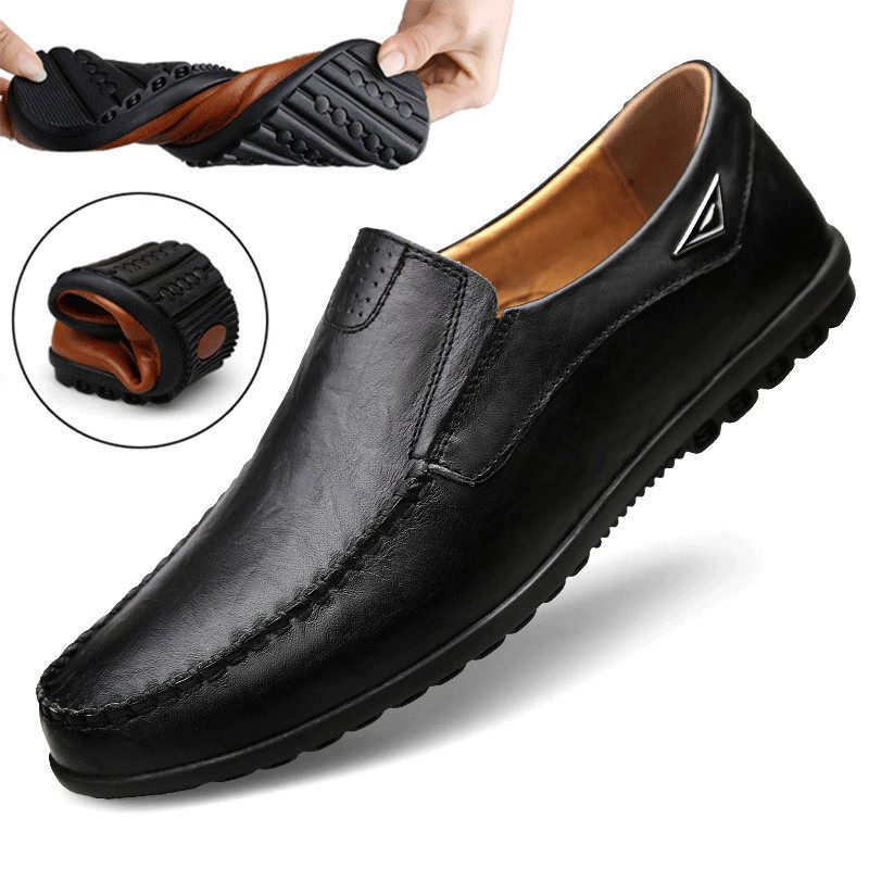Antonio Loafers Klänning Skor För Män - Svart