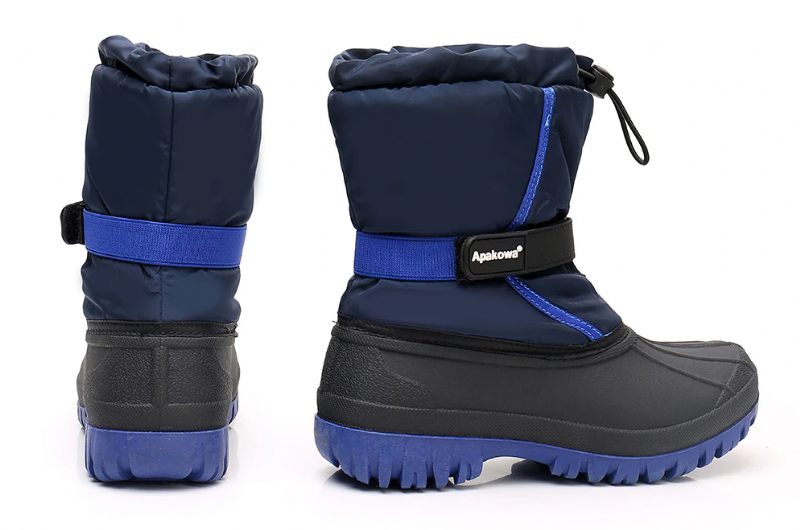 Antunez Unisex Vinterstövlar För Barn - Navy päls
