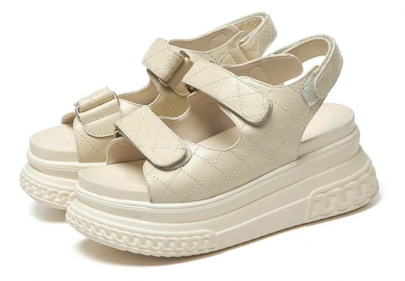 Apolinar Plattformssandal För Kvinnor - Beige