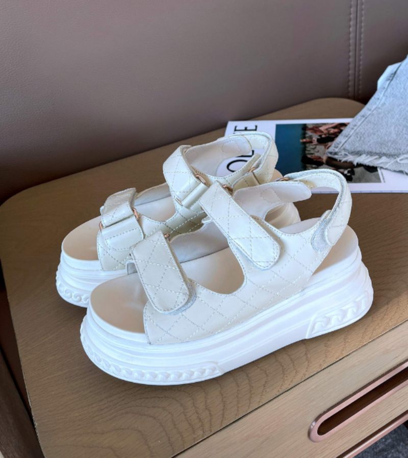 Apolinar Plattformssandal För Kvinnor - Beige