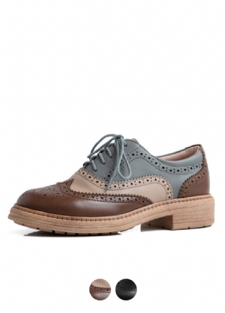 Aquamarine Oxfords Skor För Kvinnor