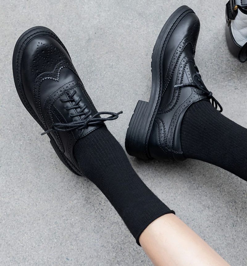 Aquamarine Oxfords Skor För Kvinnor - Brun