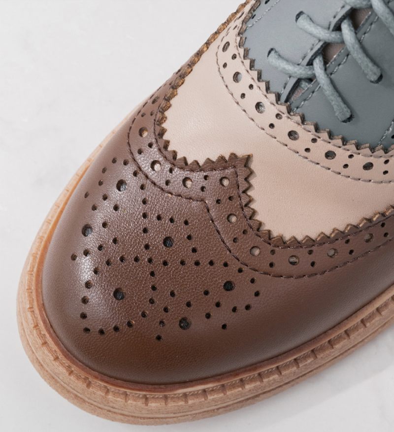 Aquamarine Oxfords Skor För Kvinnor - Brun