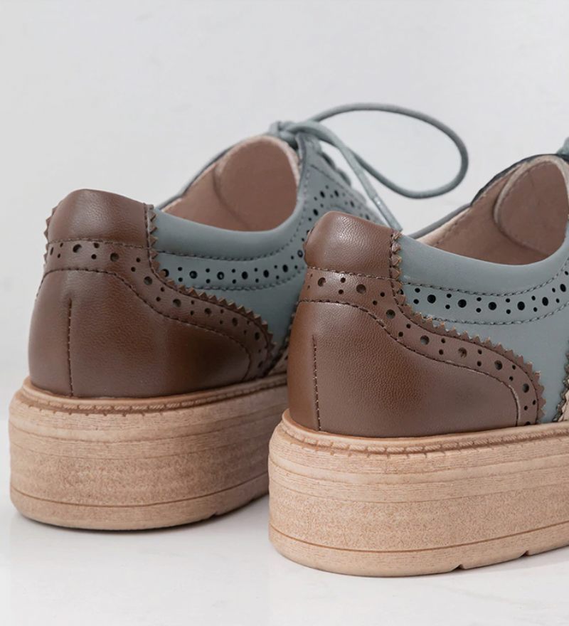 Aquamarine Oxfords Skor För Kvinnor - Brun