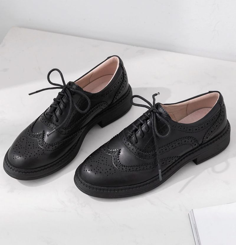 Aquamarine Oxfords Skor För Kvinnor - Brun