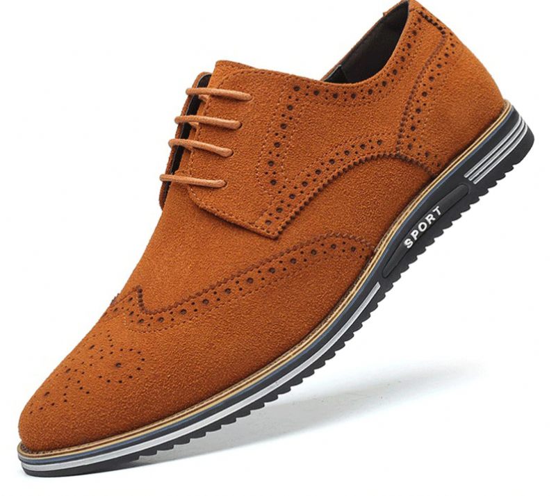 Arce Herr Loafers Klänning Skor - Orange
