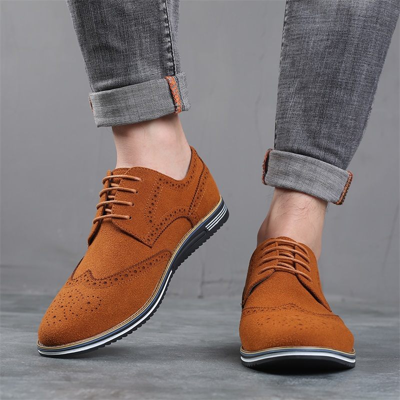 Arce Herr Loafers Klänning Skor - Orange