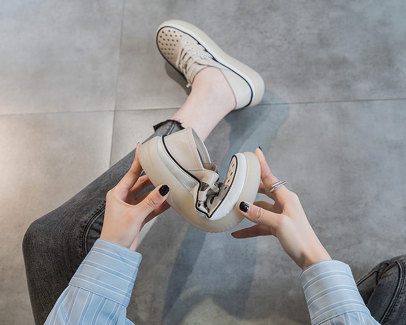 Archi Bekväma Slip-on Sportskor För Kvinnor - Beige
