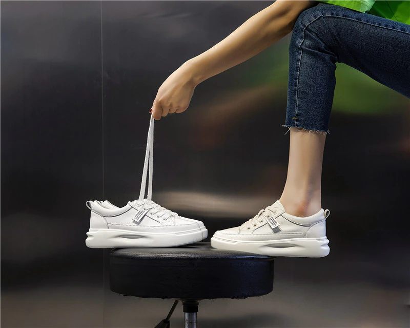 Archi Sneaker I Läder I - Vit