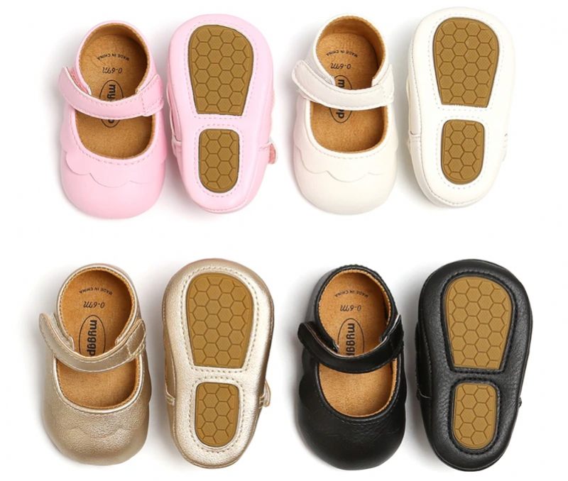Arenis Baby Flickor Platta Skor - Svart