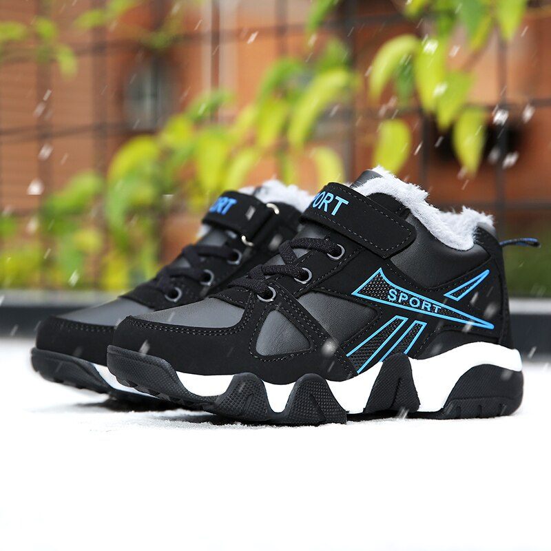 Ares Warm Sneaker För Pojkar - Blå päls