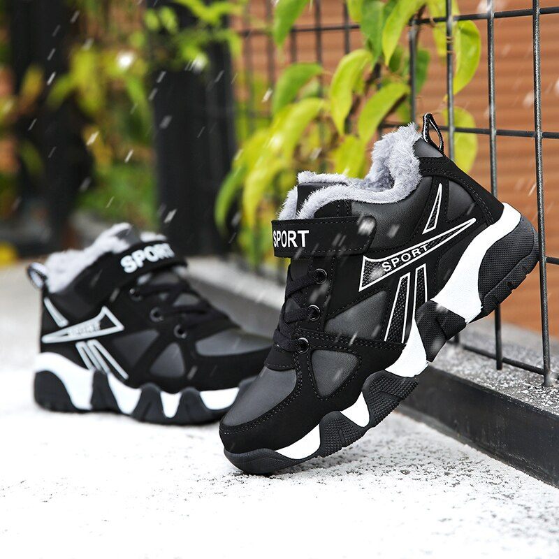 Ares Warm Sneaker För Pojkar - Blå päls